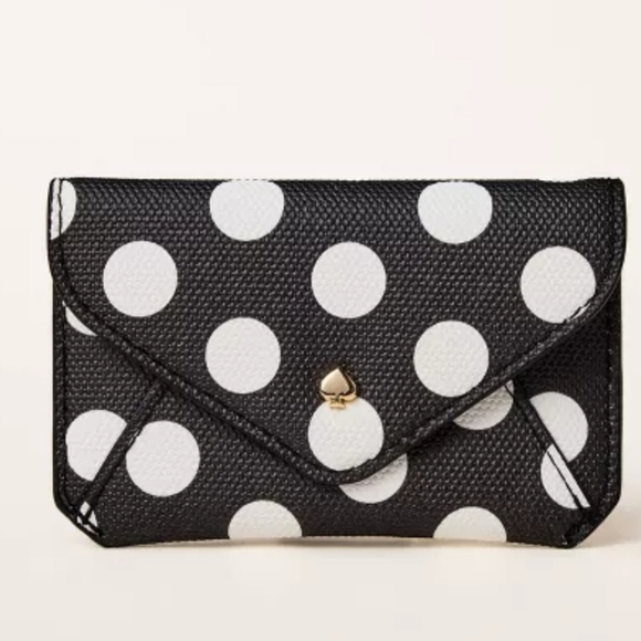 Kate Spade x Target Polka Dot Card Case & Lipstick Holder Bag Charm Set - Picture 9 of 16